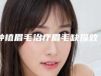 种植眉毛治疗眉毛缺损效果好吗跪求,眉毛真难看。