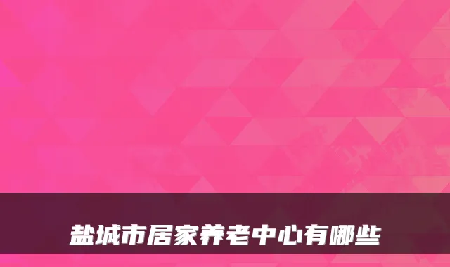 盐城市居家养老中心有哪些